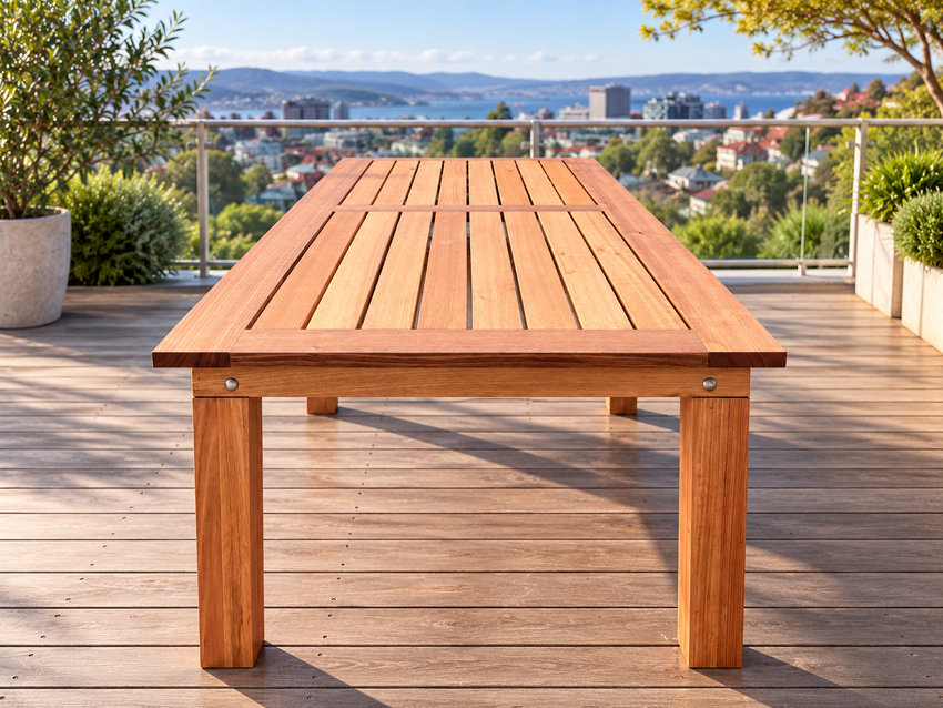 Outdoor Hardwood Dining Table